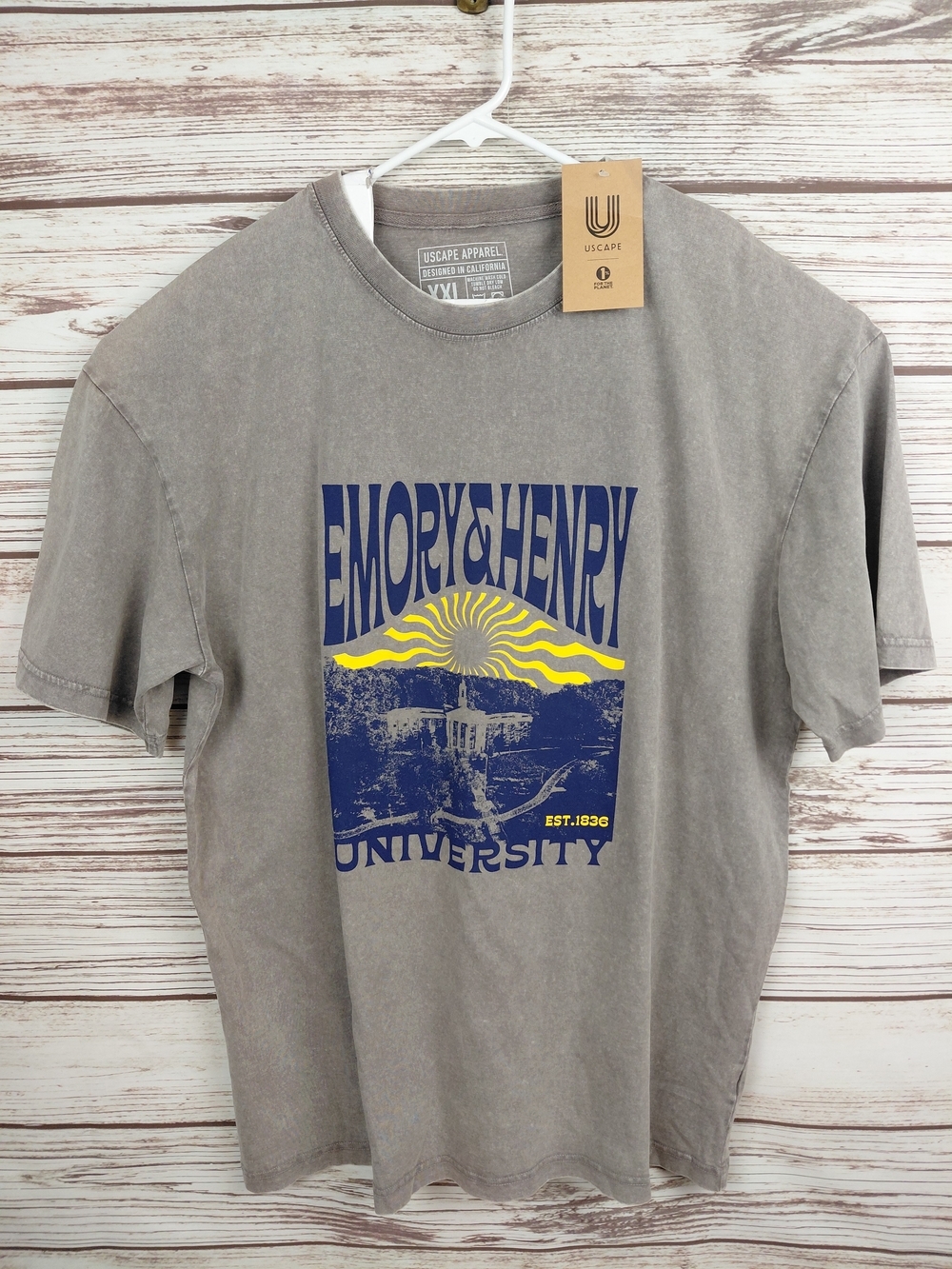 NWT Emory & Henry E&H University Wasps Size XXL Tee T-Shirt